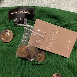 Green sailor pants from Anthropologie.